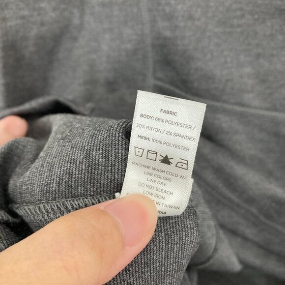 LALABU Soothe Short Sleeve Shirt Kangaroo Pouch Gray Size XL - Picture 9 of 11